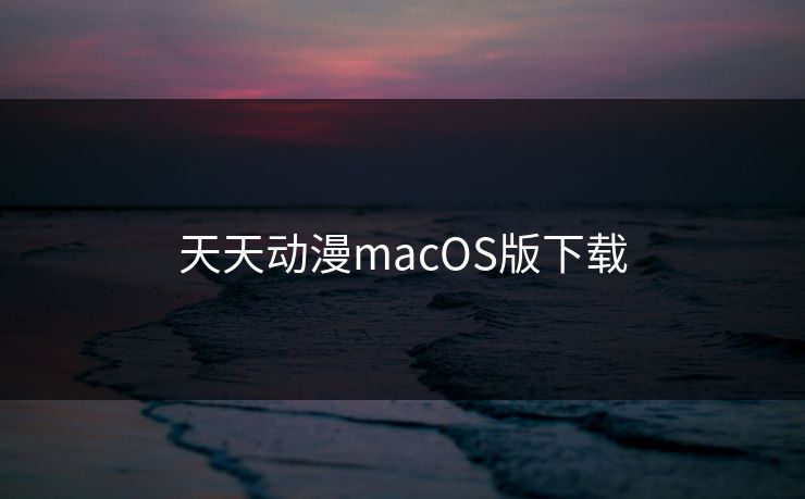 天天动漫macOS版下载